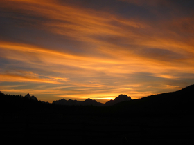 Sunset Northern Tetons