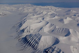 Svalbard aerial view
