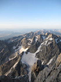 sunrise view of Middle teton from grand